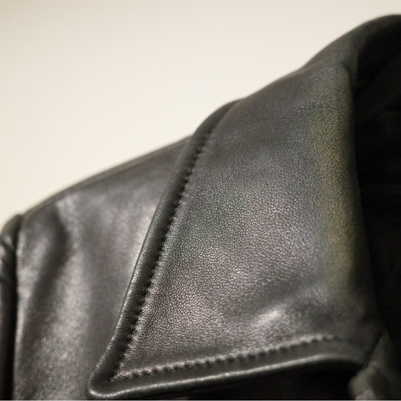 Danier Italian Leather Jacket Black Size US M - Picture 3 of 9